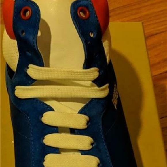 Burberry "Reeth" Leather/Suede High-Top Sneakers - Picture 2 of 7